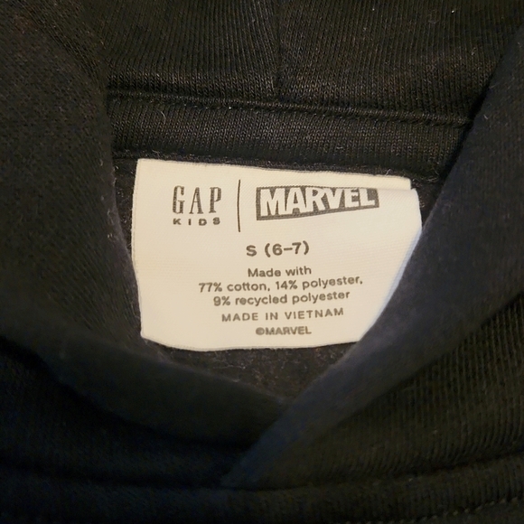 GAP Kids Marvel Black Panther Hooded Sweater Size Small 6-7 - Picture 2 of 4